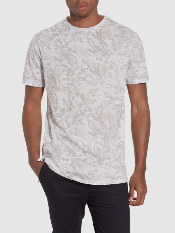 Beige camo tee