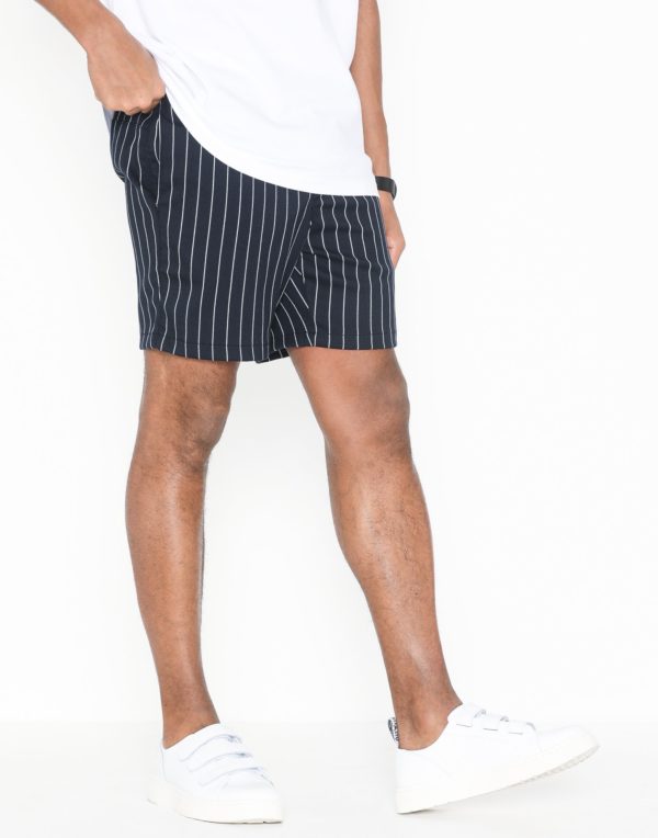 Blue striped shorts
