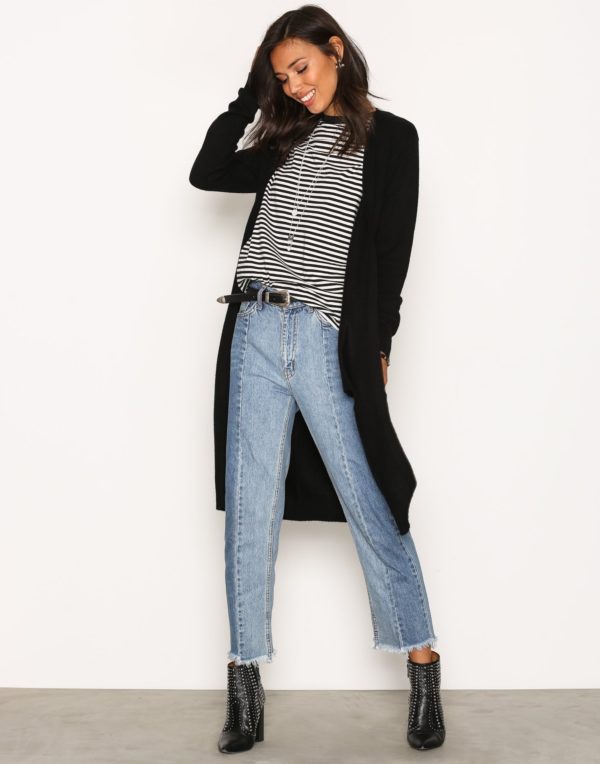 Long black cardigan